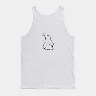 ghost with flowers Tank Top